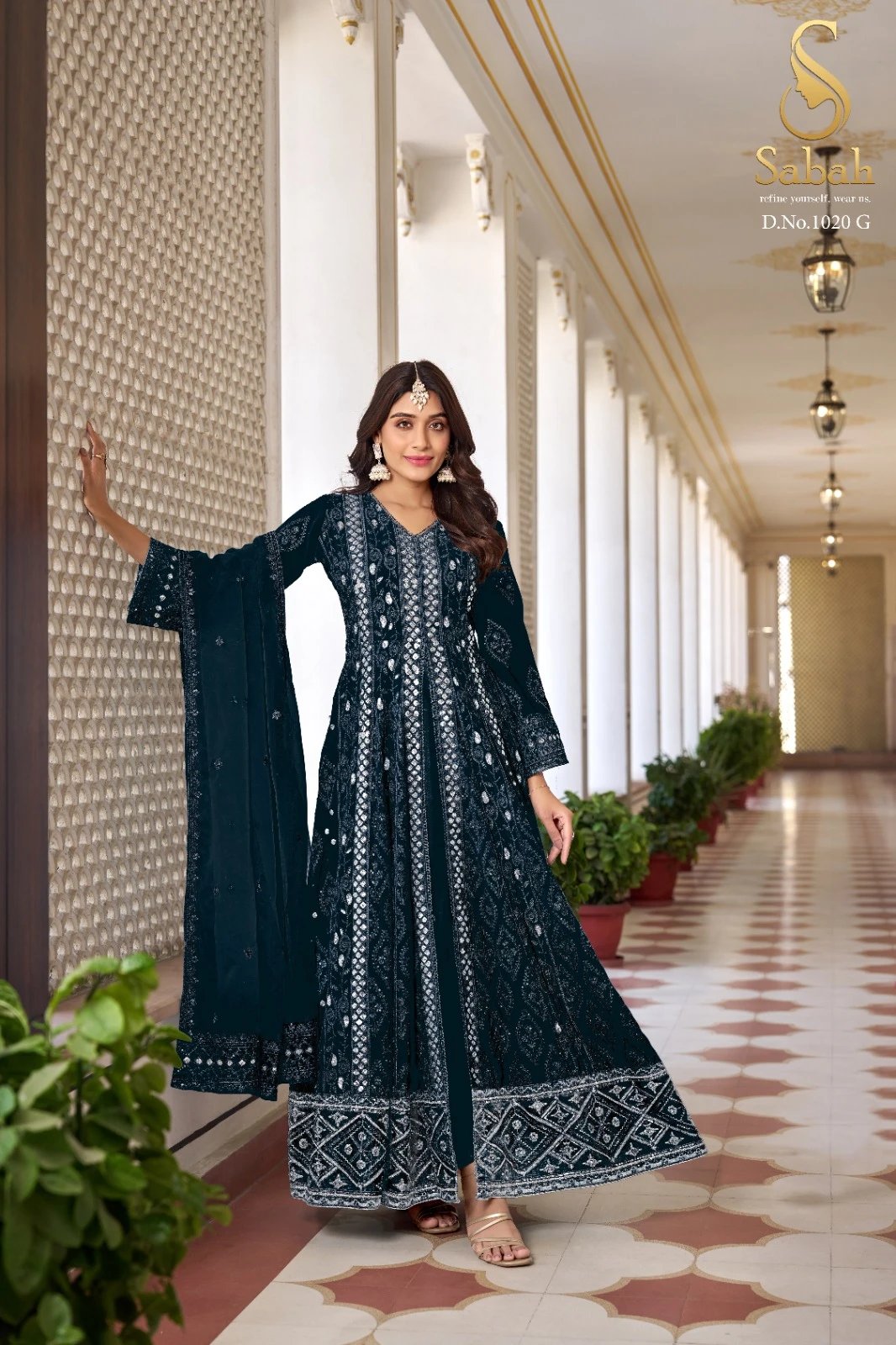 Sabah Ruhani Colour Plus Heavy Faux Georgette Wholesale Designer Salwar Suit Catalog — Wholesale Salwar Suits, MPA wholesale from Surat - Gallery Image 4